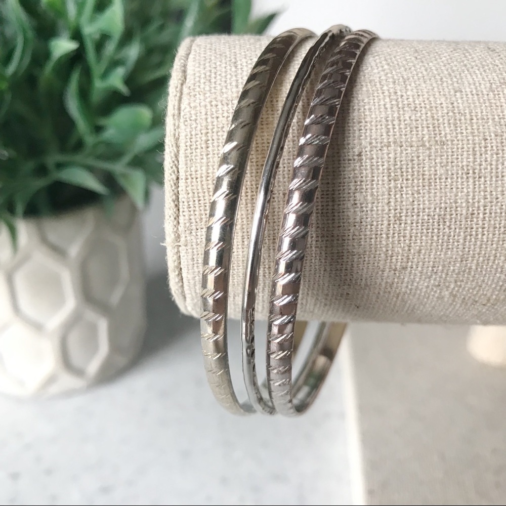 🌿Bracelet Set Silver Tone